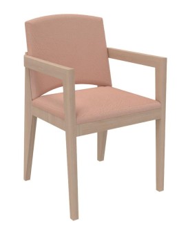 Fauteuil rembourrée 4 pieds Soline